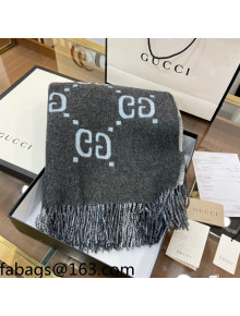 Gucci Cashmere Cape/Shawl 150x170cm Grey 2021