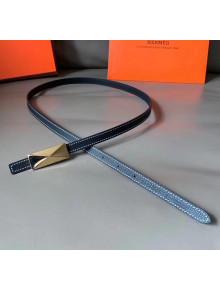 Hermes Width 1.3cm Swift & Epsom Leather Reversible Belt Black 2020