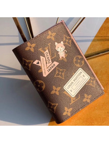 Louis Vuitton Monogram Canvas Cat Print Passport Cover M64411 2019
