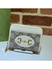 Gucci Horsebit 1955 Card Case Wallet 658549 White 2021