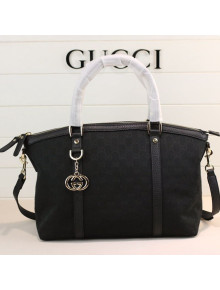 Gucci GG Canvas Top Handle Bag 341503 Black 2021