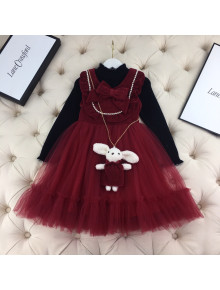 Black Sweater and Red Dress Kids SD121401 2021