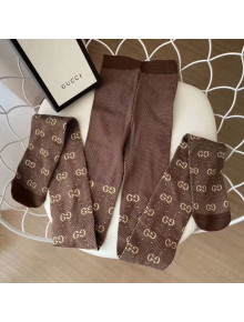 Gucci GG Knit Tights 09 Dark Brown 2020