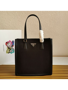 Prada Leather and Nylon Tote Bag 1BG363 Black 200