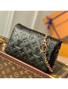 Louis Vuitton Pochette Coussin Chain Mini Bag in Monogram Leather M80742 Black 2021