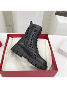 Valentino Atelier Shoes 08 San Gallo Edition Combat Ankle Boots All Black 2021