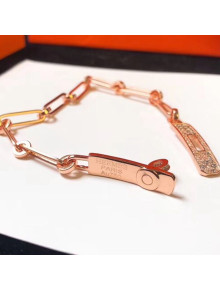 Hermes Kelly Crystal Bracelet Gold 2019