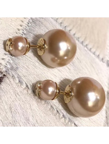 Dior Tribales Resin Beads Stud Earrings Pearl Pink 2019