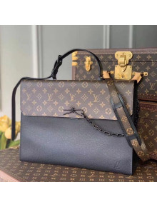 Louis Vuitton Men's Robusto Briefcase Messenger Bag M30591 Black 2021