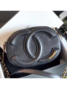 Chanel Maxi-CC Quilted Leather Camera Case AS1757 Black 2020
