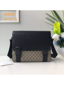 Gucci Men's GG Canvas Messenger Bag 406367 Beige 2021