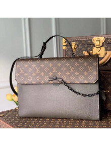 Louis Vuitton Men's Robusto Briefcase Messenger Bag M30591 Green 2021