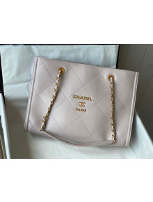 Chanel Calfskin Small Shopping Bag AS2752 Light Pink 2021 TOP