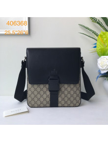 Gucci Men's GG Canvas Messenger Bag 406368 Black 2021