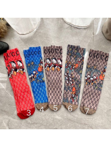 Gucci x Disney Donald Duck GG Socks 5 Colors 2020