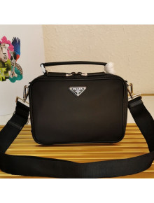 Prada Men's Brique Nylon Cross-Body Bag 2VH069 Black 2020