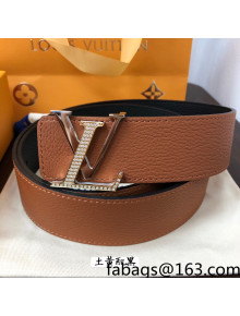 Louis Vuitton Reversible Calfskin Belt 40mm with Two-Tone LV Buckle Brown 2021