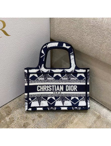 Dior Mini Book Tote Bag in Blue and White Star Etoile Embroidery M1286 2022 25