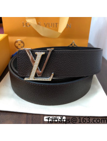 Louis Vuitton Reversible Calfskin Belt 40mm with Two-Tone LV Buckle Black/Silver 2021