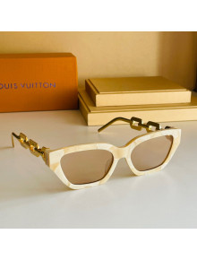 Louis Vuitton Sunglasses Z1473E Beige 2021