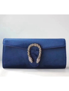 Gucci Velvet Dionysus Clutch Bag 425250 Royal Blue 2018
