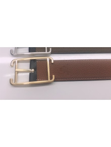 Hermes Batonnet Belt Buckle & Reversible Leather 32mm Brown/Gold 2021