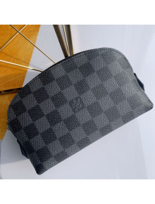 Louis Vuitton Damier Cobalt Canvas Cosmetic Pouch N47516 Black
