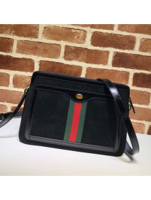 Gucci Ophidia Suede Medium Shoulder Bag 523354 Black 2019