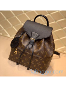 Louis Vuitton Montsouris PM Monogram Canvas Backpack M45515 Black 2020