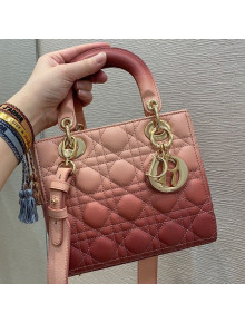 Dior Lady Dior My ABCDior Small Bag in Pink Gradient Cannage Lambskin 2021