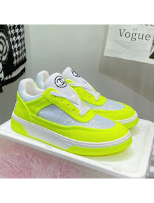 Chanel Crystal Sneakers Neon Green 2021