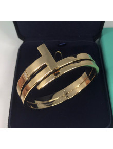 Tiffany & Co. Crystal Square Wrap Bracelet Gold 2020