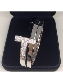 Tiffany & Co. Square Wrap Bracelet With Crystal Silver 2020