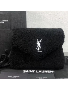 Saint Laurent Loulou Small Bag in Shearling Black 2018