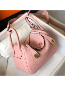Hermes Lindy Mini Bag 19CM Pink/Gold 2020 