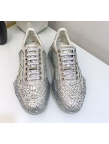 Jimmy Choo Diamond/F Crystal Shimmer Low Top Sneaker 2019