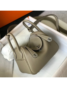 Hermes Lindy Mini Bag 19CM Dove Grey/Silver 2020