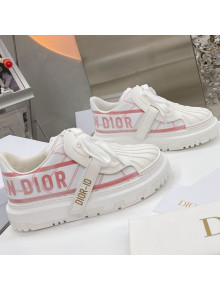 Dior DIOR-ID Sneakers in White and Pink Technical Fabric 2021