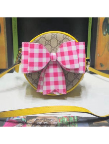 Gucci GG Round Mini Shoulder Bag with Bow 478294 Yellow 2018