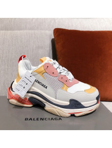Balenciaga Triple S Sneakers White/Yellow 2021 05 (For Women and Men)