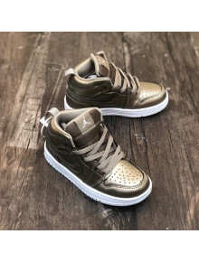 Nike Air Jordan 1 Retro High OG AJ1 Sneakers Bronze 2021(For Kids)