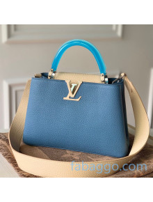 Louis Vuitton Capucines BB Bag with Translucent Top Handle M56300 Blue/Light Beige 2020
