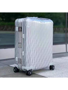 DIOR and RIMOWA Cabin Suitcase Luggage Silver 2020