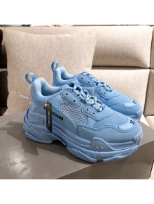 Balenciaga Triple S Sneakers Blue 2021 09 (For Women and Men)