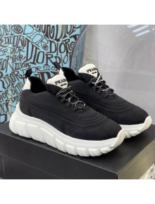 Prada Rush Gabardine Re-Nylon Sneakers Black/White 2021