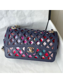 Chanel Cutout Calfskin Flap Bag AS2370 Black 2021 TOP