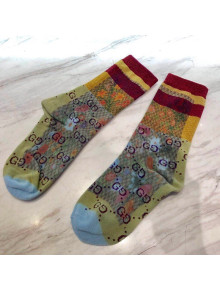 Gucci Flower Print Socks 2022 040185