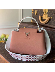 Louis Vuitton Capucines PM with Braided Detail M57029 Blush Pink 2021