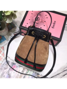 Gucci Ophidia Small Suede Leather Bucket Bag 550621 Tan 2018