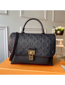 Louis Vuitton Marignan Messenger Bag in Empreinte Leather M44545 Navy Blue/Red 2019
